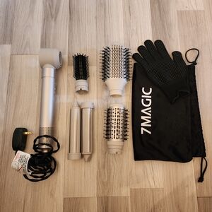7MAGIC 6 In 1 Hair Styling Tool Set with Attachments
